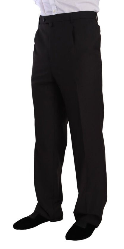 Domenico Tagliente – Grauer, einreihiger Anzug aus Polyester