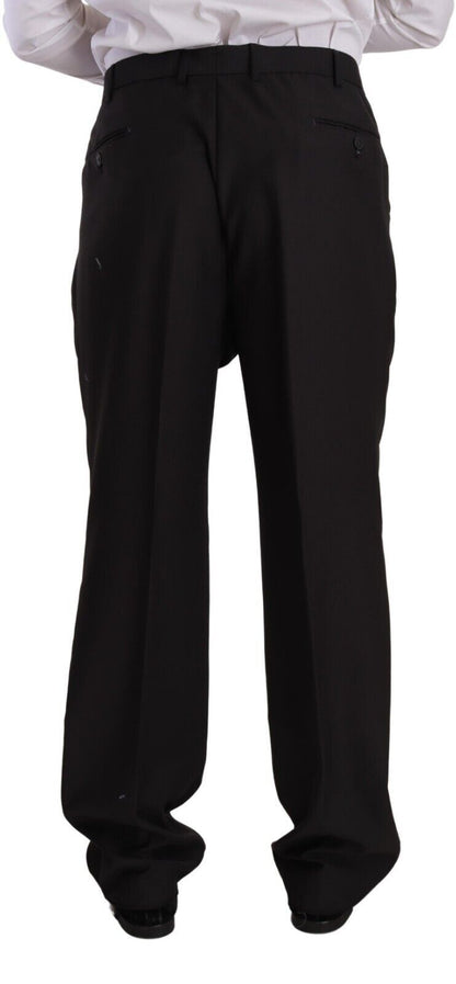 Domenico Tagliente – Grauer, einreihiger Anzug aus Polyester