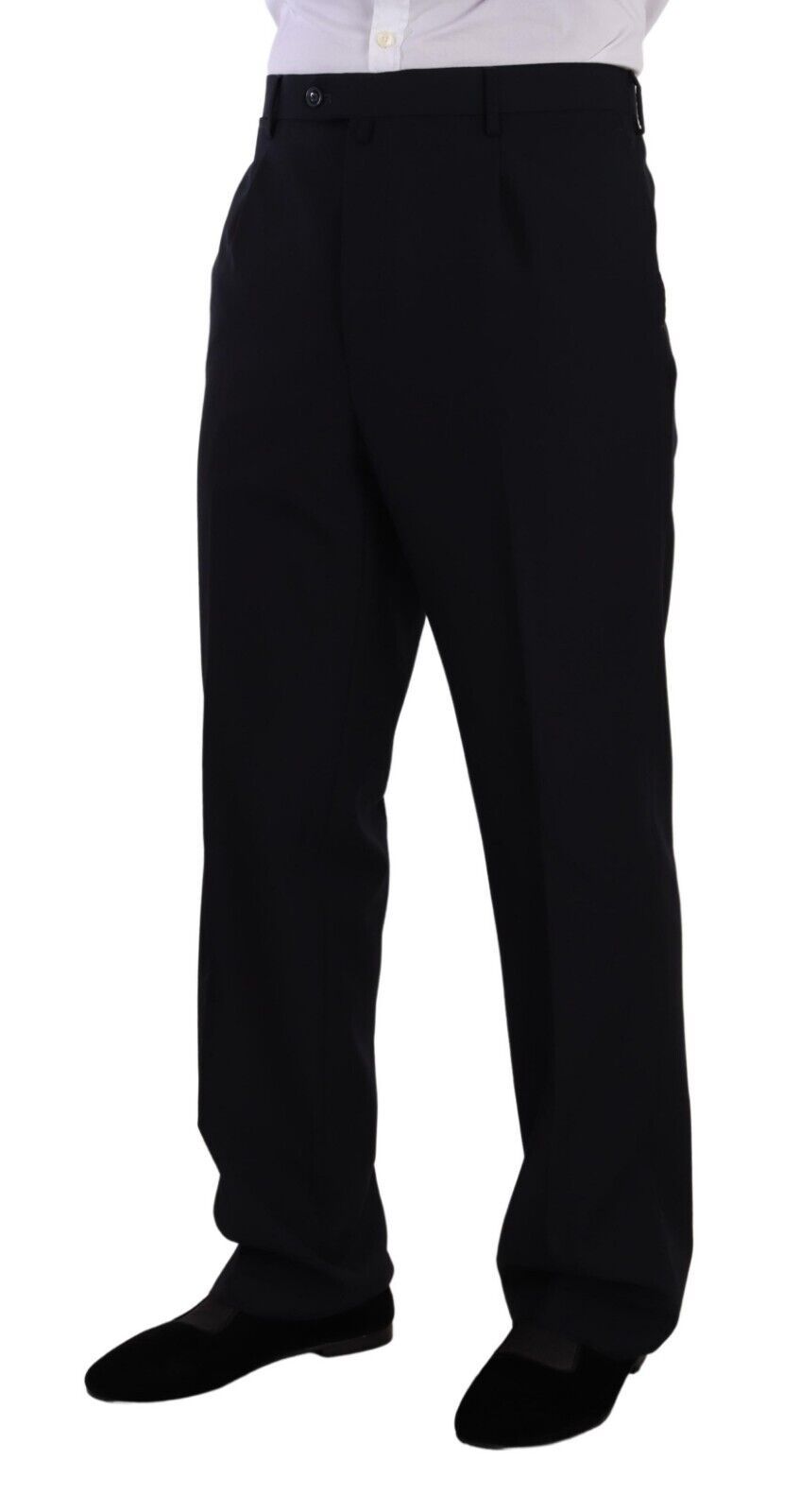 Domenico Tagliente – Blauer, einreihiger Anzug aus Polyester