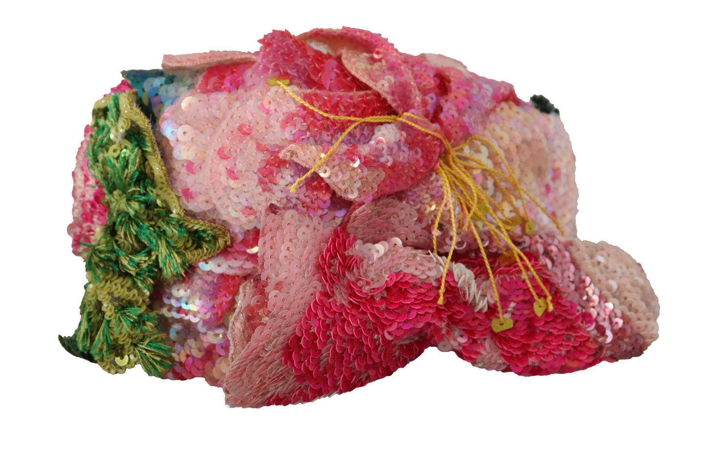 Dolce &amp; Gabbana – Mehrfarbiges, paillettenbesetztes Lurex-Haarband in Schwarz