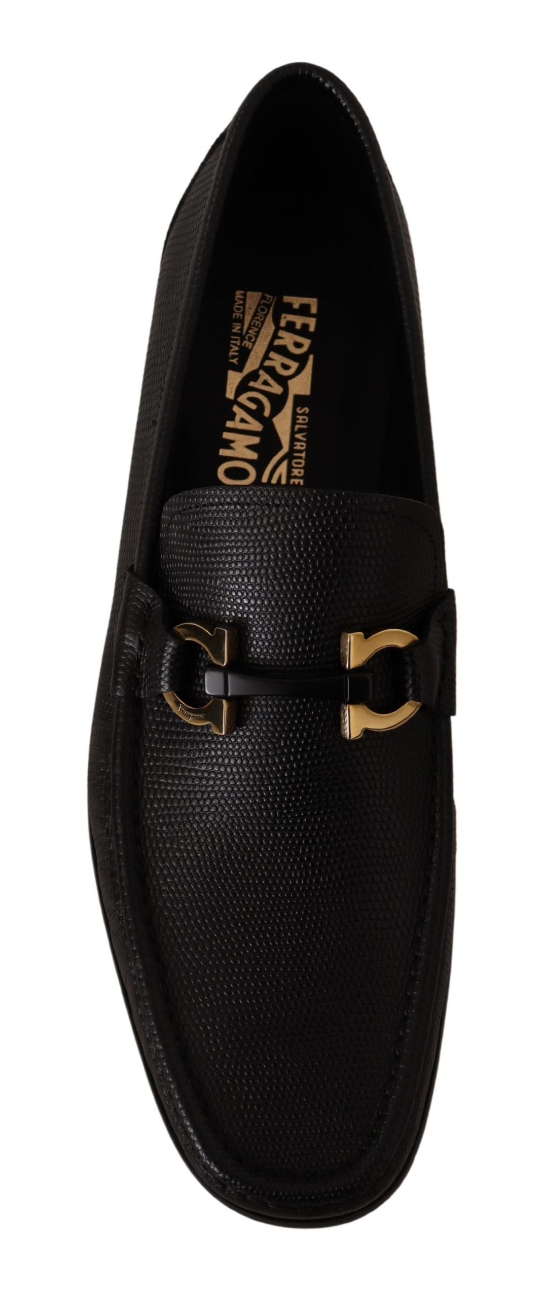 Salvatore Ferragamo Elegante Loafer aus schwarzem Kalbsleder
