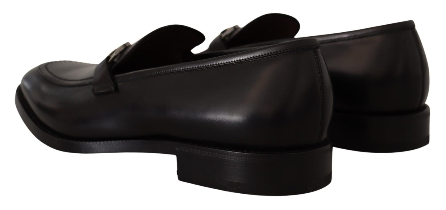 Salvatore Ferragamo Suave schwarze Leder-Gancio-Bit-Loafer