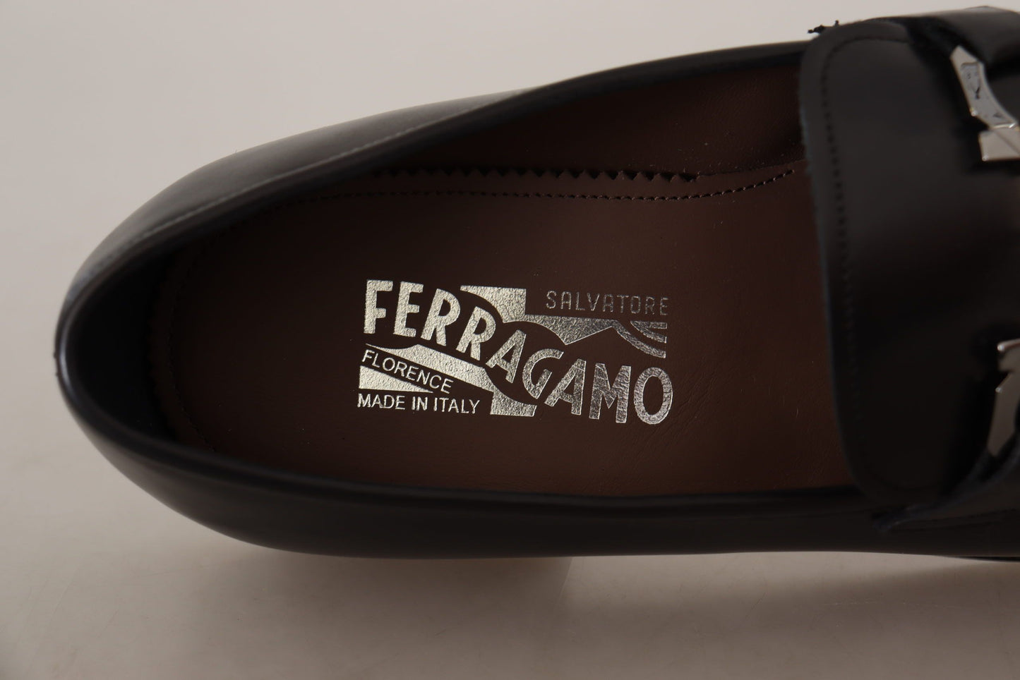 Salvatore Ferragamo Suave schwarze Leder-Gancio-Bit-Loafer