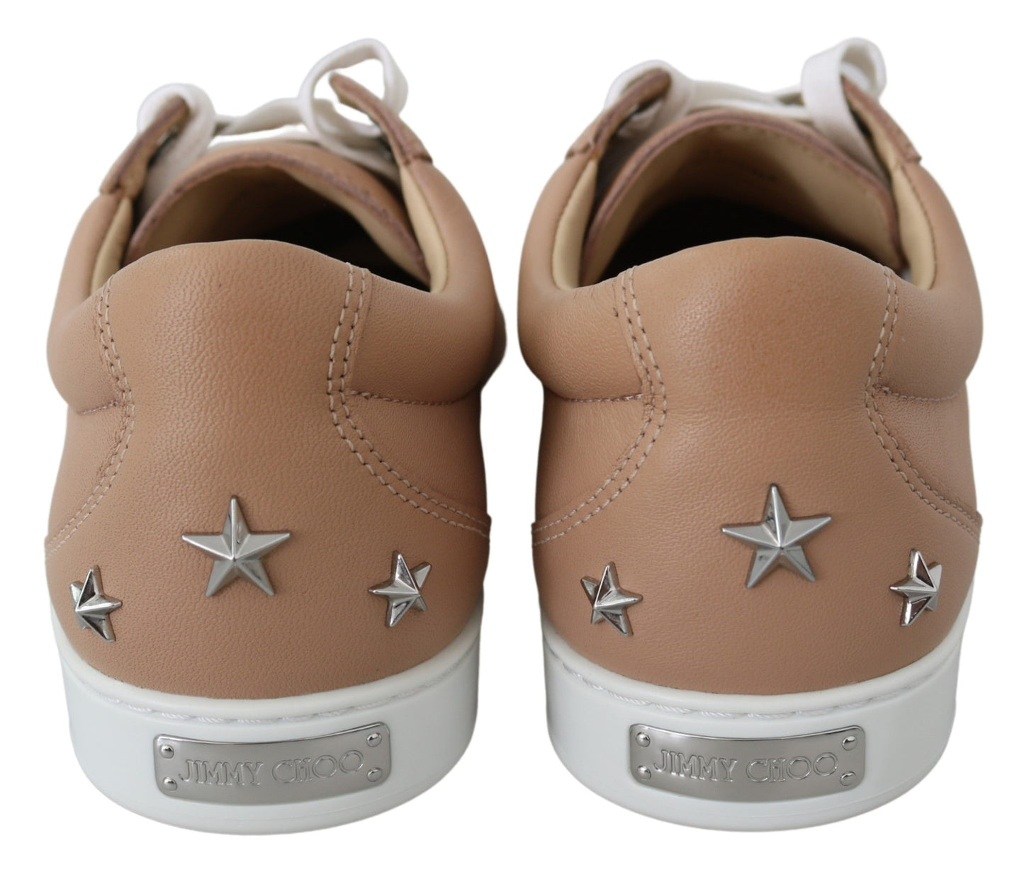 Jimmy Choo Puderrosa Sneakers aus Nappaleder