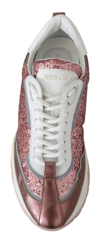 Jimmy Choo Candyfloss Glitzer-Sneaker Euphoria