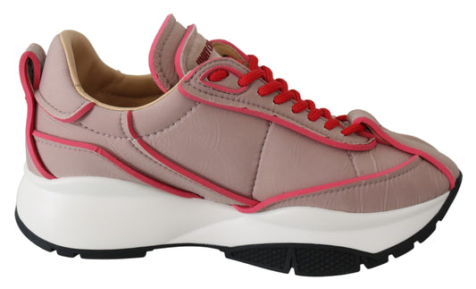 Jimmy Choo – Schicke, gepolsterte Sneakers in Ballettrosa