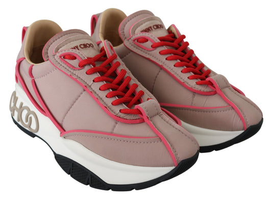 Jimmy Choo – Schicke, gepolsterte Sneakers in Ballettrosa