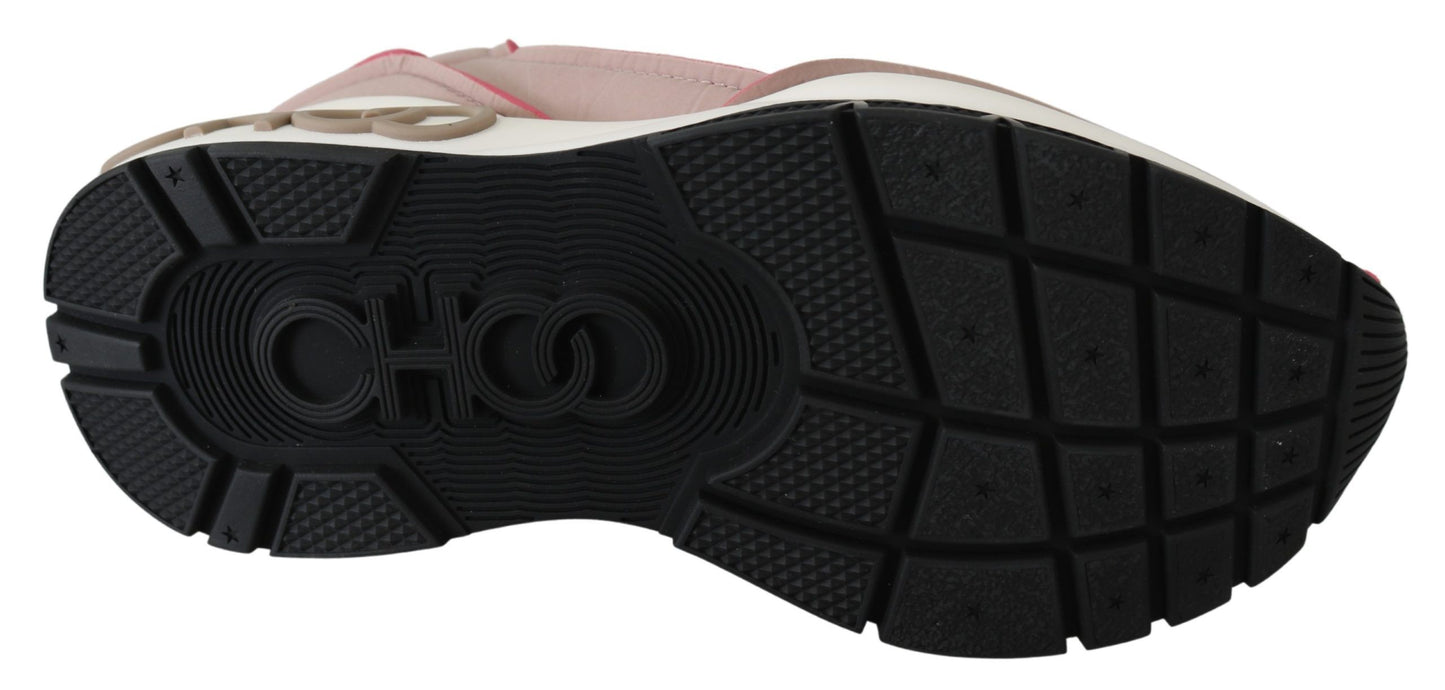 Jimmy Choo – Schicke, gepolsterte Sneakers in Ballettrosa