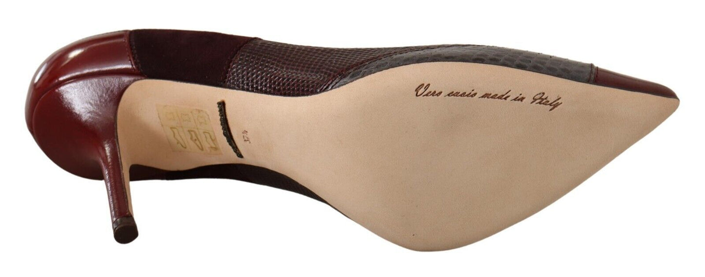 Dolce &amp; Gabbana Multicolor Exotic Leather Heels Pumps Schuhe