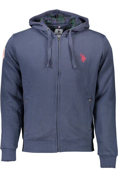 US POLO ASSN. Blauer Baumwollpullover für Herren