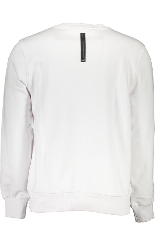 Cavalli Class Weißer Baumwollpullover für Herren