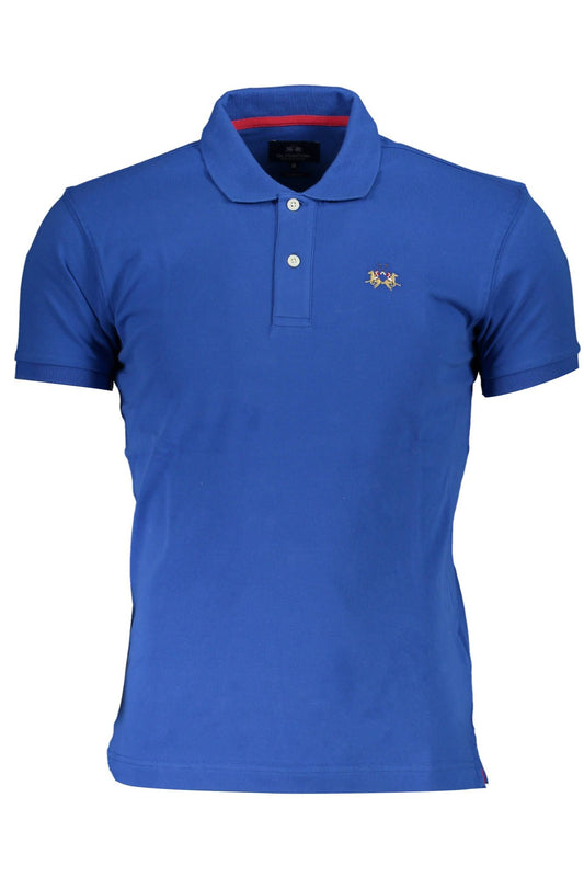 La Martina – Slim Fit-Poloshirt mit Stickerei und Kontrastdetails
