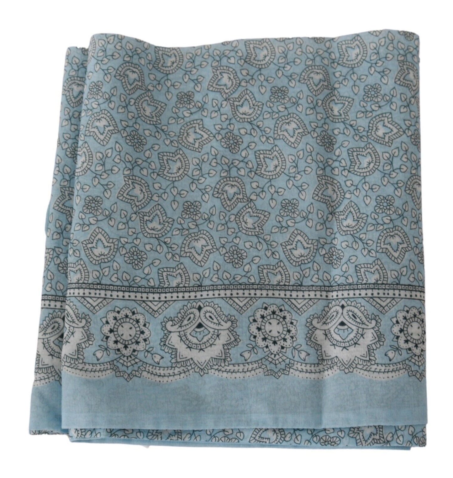 Ermanno Scervino Hellblauer Bandana-Wickelschal Foulard-Schal