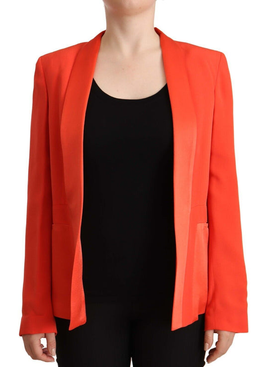 CO|TE – Orangefarbener Blazer mit langen Ärmeln und Tasche aus Acetat – Manteljacke