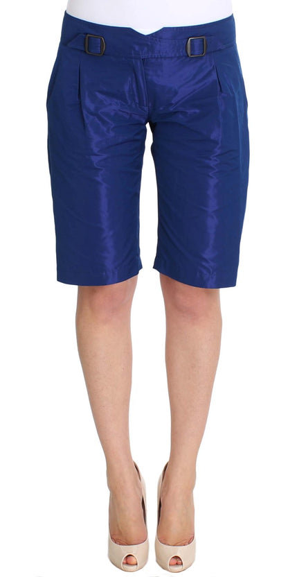 Ermanno Scervino Blaue Bermudashorts über dem Knie