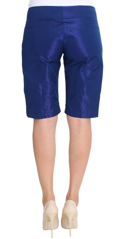 Ermanno Scervino Blaue Bermudashorts über dem Knie
