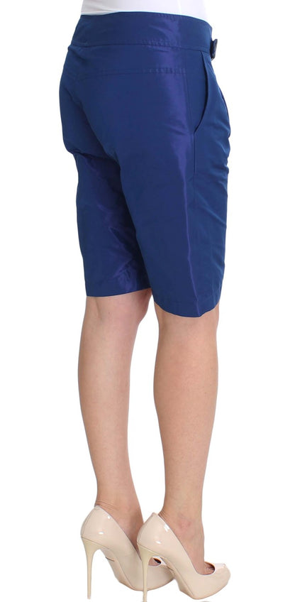 Ermanno Scervino Blaue Bermudashorts über dem Knie