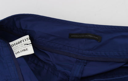 Ermanno Scervino Blaue Bermudashorts über dem Knie
