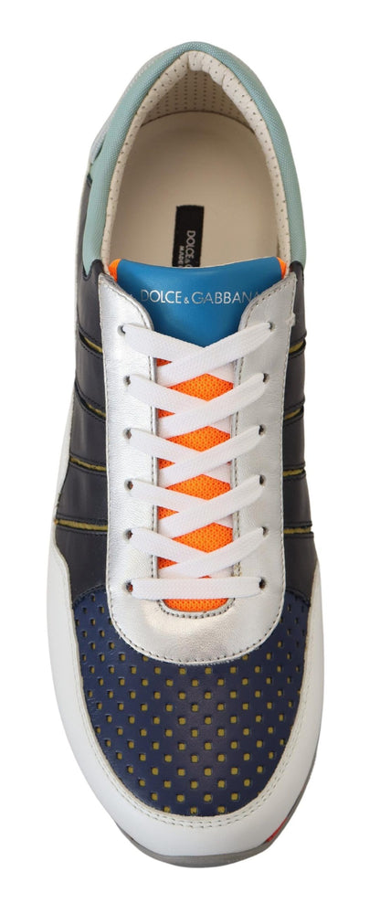 Dolce &amp; Gabbana Mehrfarbige Sport-Sneakers aus Leder