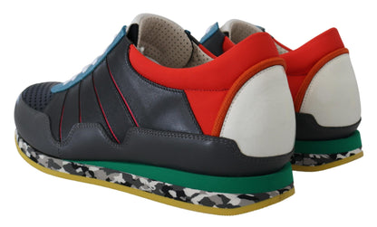 Dolce &amp; Gabbana Mehrfarbige Sport-Sneaker mit niedrigem Schaft