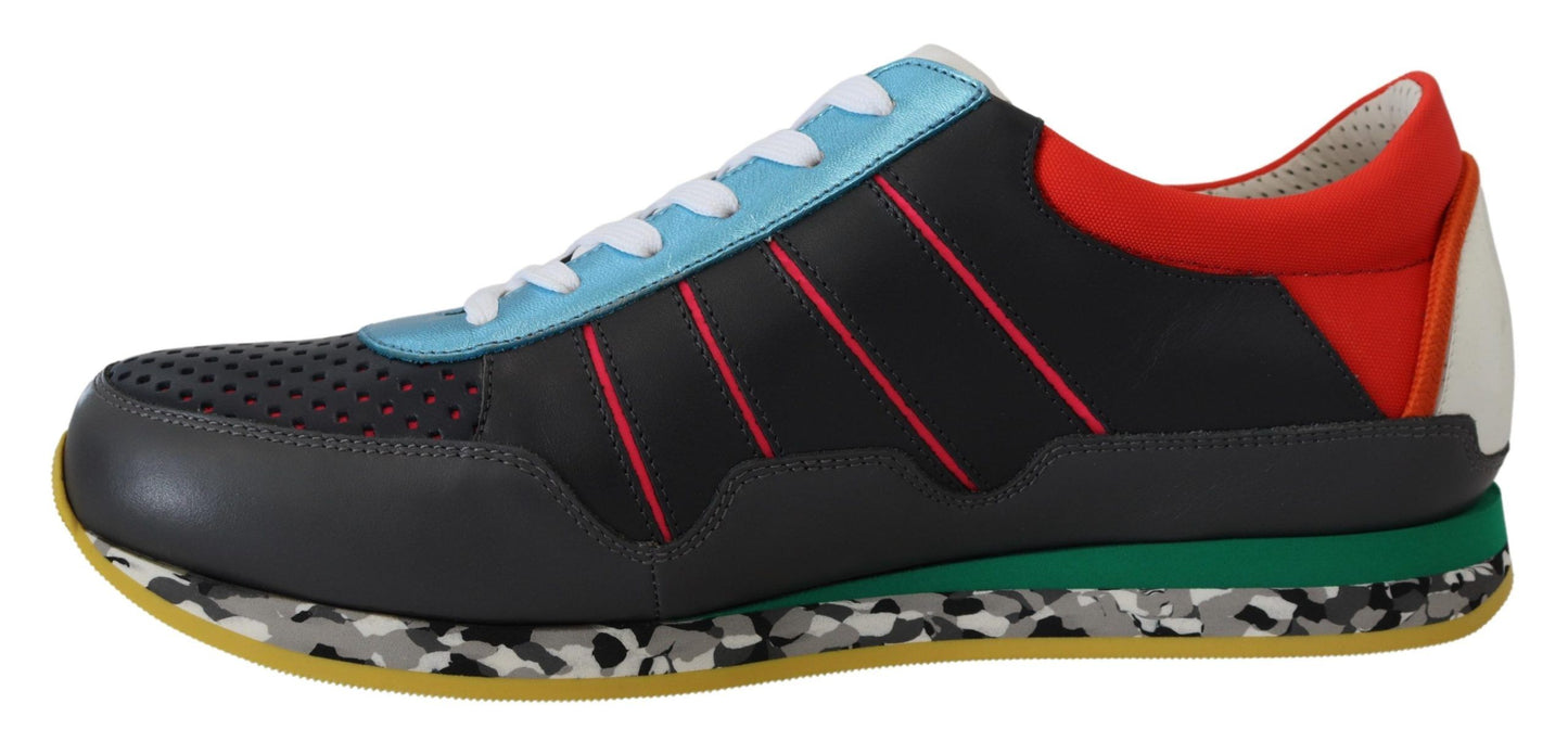 Dolce &amp; Gabbana Mehrfarbige Sport-Sneaker mit niedrigem Schaft
