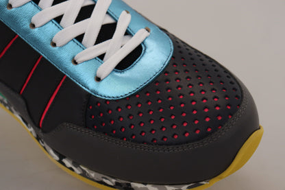 Dolce &amp; Gabbana Mehrfarbige Sport-Sneaker mit niedrigem Schaft