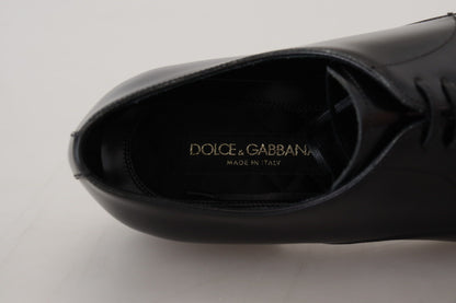 Dolce &amp; Gabbana – Formelle Abendschuhe aus schwarzem Leder