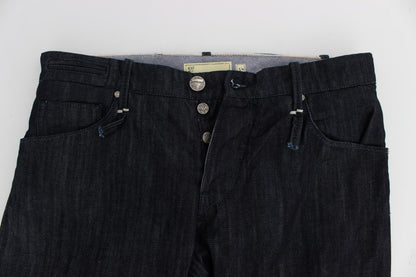 Acht Jeans in normaler Straight-Fit-Baumwolle, Blau