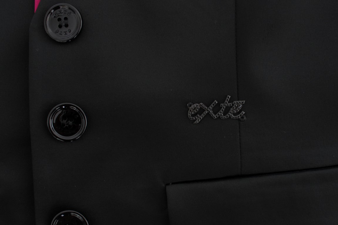 Exte Schwarz-Pink Zweiteiliger Anzugrock &amp; Blazer