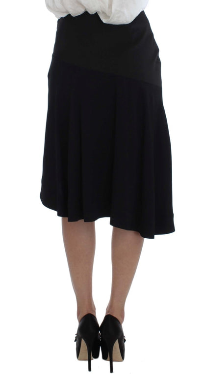 Exte Schwarz Blau Zweiteiliger Anzug Rock &amp; Blazer