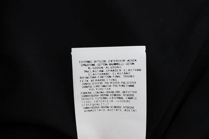 Exte Schwarz-Blauer Stretch-Baumwoll-Geraderock