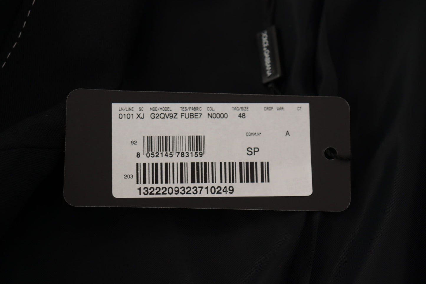 Dolce & Gabbana Black Double Breasted Coat Blazer Jacket