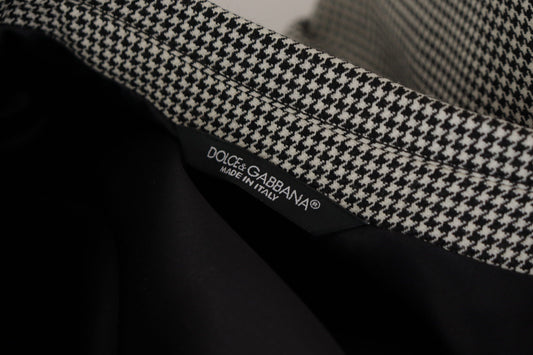 Dolce &amp; Gabbana Grau karierter einreihiger Blazer
