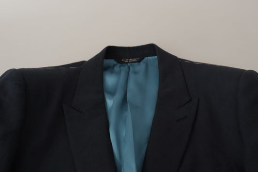 Dolce &amp; Gabbana Dunkelblauer ALTA SARTORIA Jacken-Mantel-Blazer