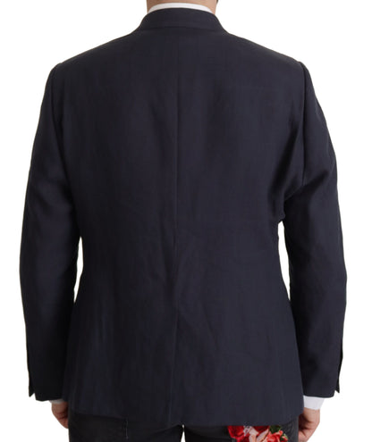 Dolce & Gabbana Dark Blue ALTA SARTORIA Jacket Coat Blazer