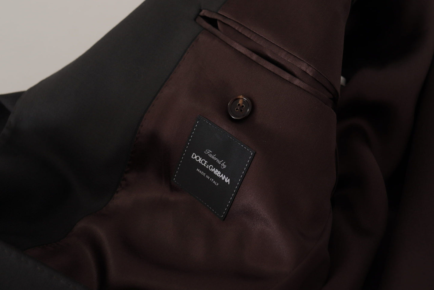 Dolce &amp; Gabbana Schwarzer einreihiger Blazer aus Wolle v