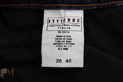 Costume National – Bootcut-Jeans aus Baumwollmischung in Blau