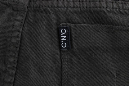 Costume National – Grüne Slim-Fit-Jeans aus Baumwollmischung