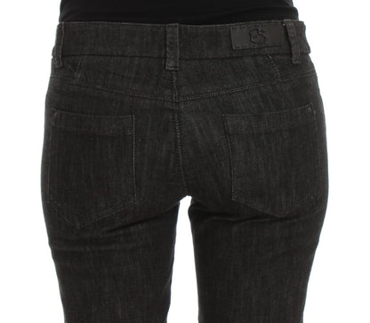 Ermanno Scervino Slim-Fit-Denim-Jeans aus blauer Baumwolle