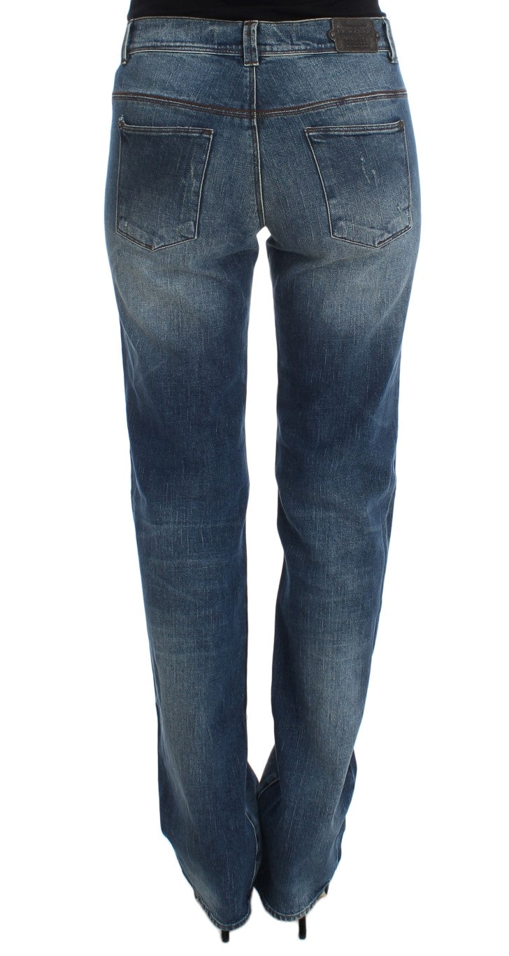 Ermanno Scervino – Slim Fit-Jeans aus Baumwollmischung in blauer Waschung