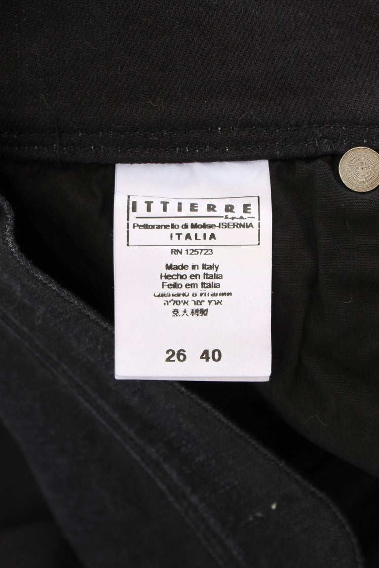 Ermanno Scervino – Slim Fit Bootcut-Jeans aus Baumwollmischung in Blau