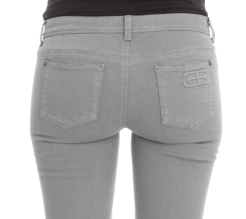 بنطال جينز ضيق من مزيج القطن باللون الأزرق من Ermanno Scervino