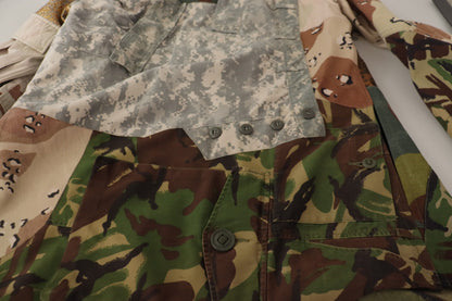 Dolce &amp; Gabbana Mehrfarbiges Button-Down-Patchworkhemd