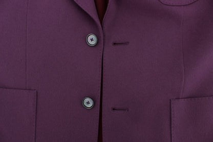 Dolce &amp; Gabbana – Lilafarbene Slim-Fit-Blazerjacke aus Kaschmir