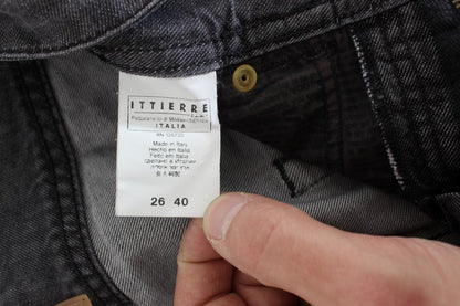 John Galliano – Zerrissene Straight-Fit-Jeans aus grau verwaschener Baumwolle