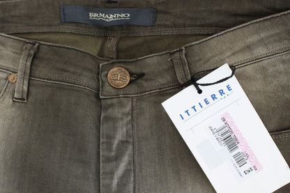 Ermanno Scervino – Locker geschnittene Boyfriendjeans aus Baumwollmischung in Grau