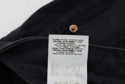 Ermanno Scervino Blaue Hose aus Baumwollmischung mit lässiger Passform