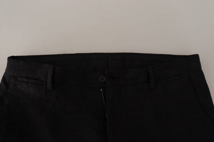 Dolce & Gabbana Black Polyester Formal 2 Piece MARTINI Suit