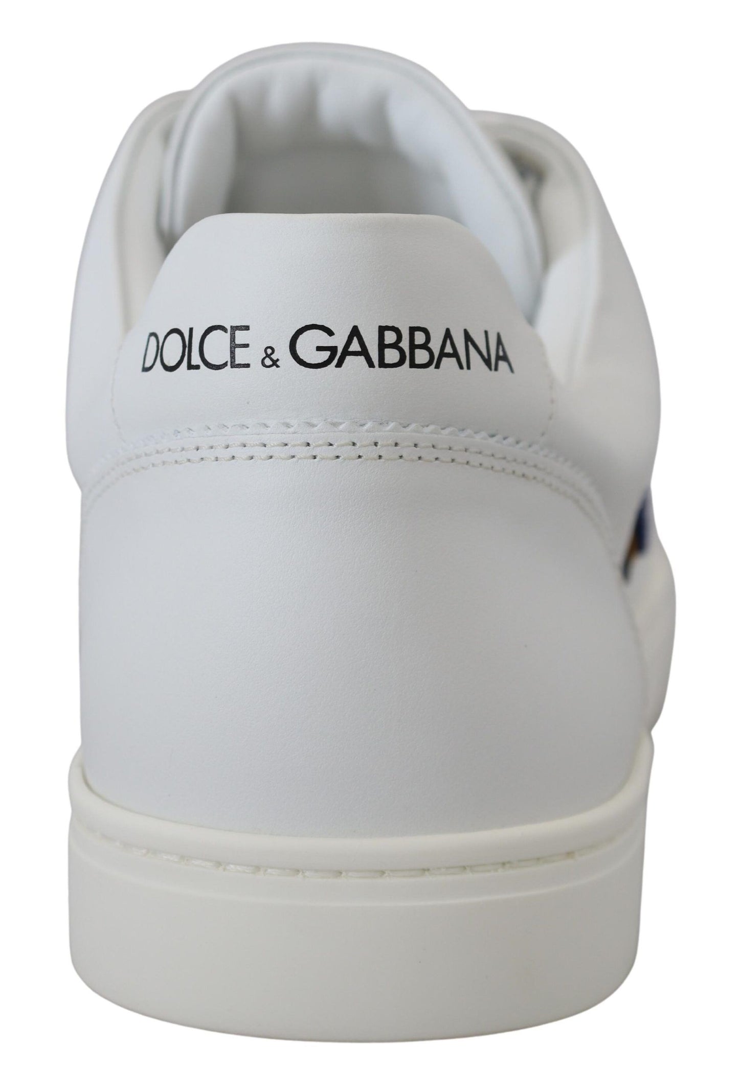 Dolce &amp; Gabbana Weiße Leder DG Logo Casual Sneakers Schuhe