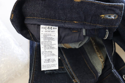 Dolce &amp; Gabbana – Blaue Skinny-Jeans aus Baumwolle mit hoher Taille